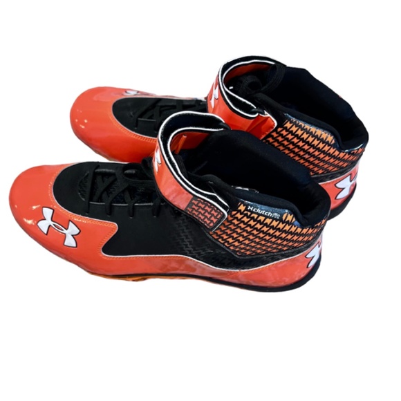Under Armour Spine Football Cleats Glossy Orange NWOT main image 12